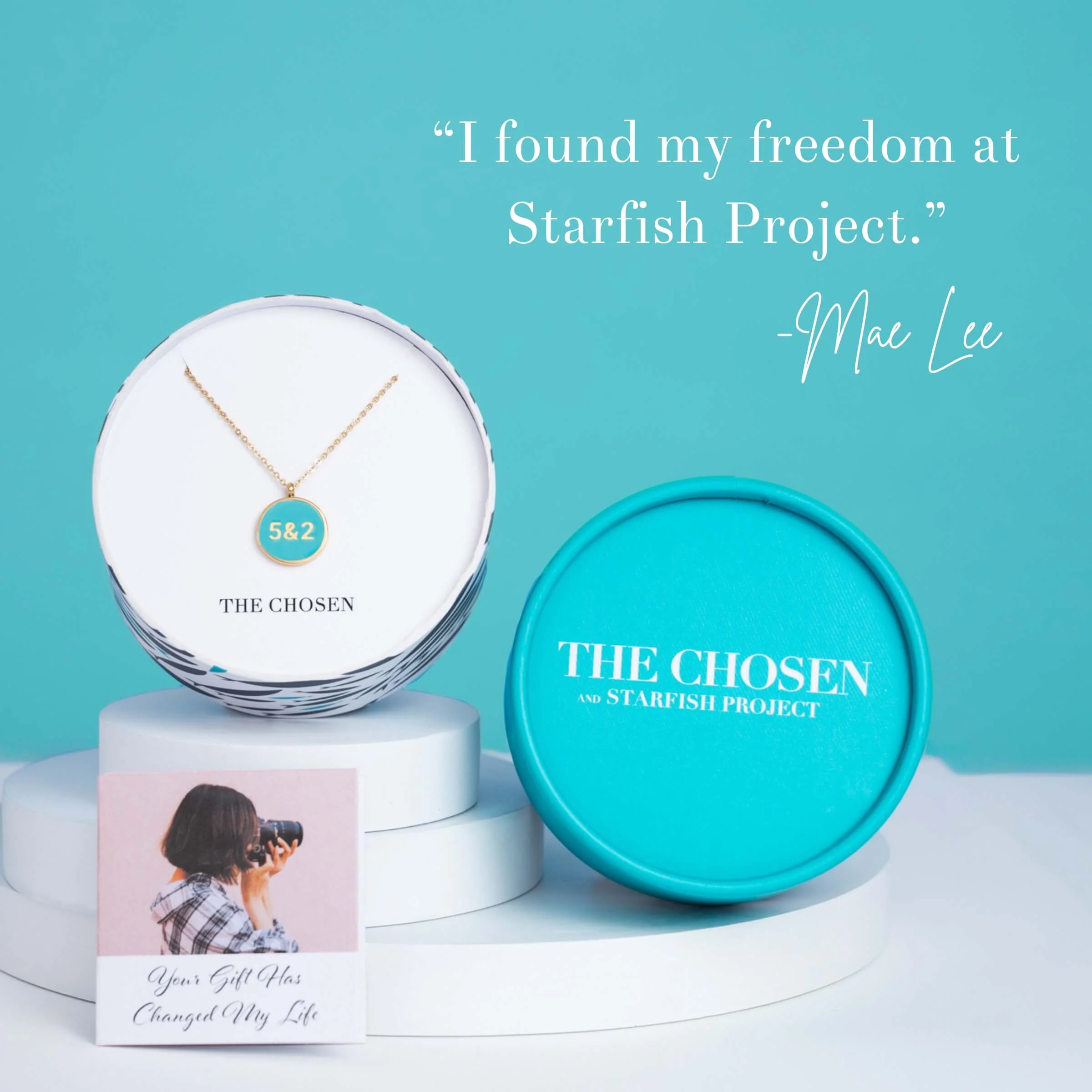 Hebrew 5 & 2 Necklace - Image 10