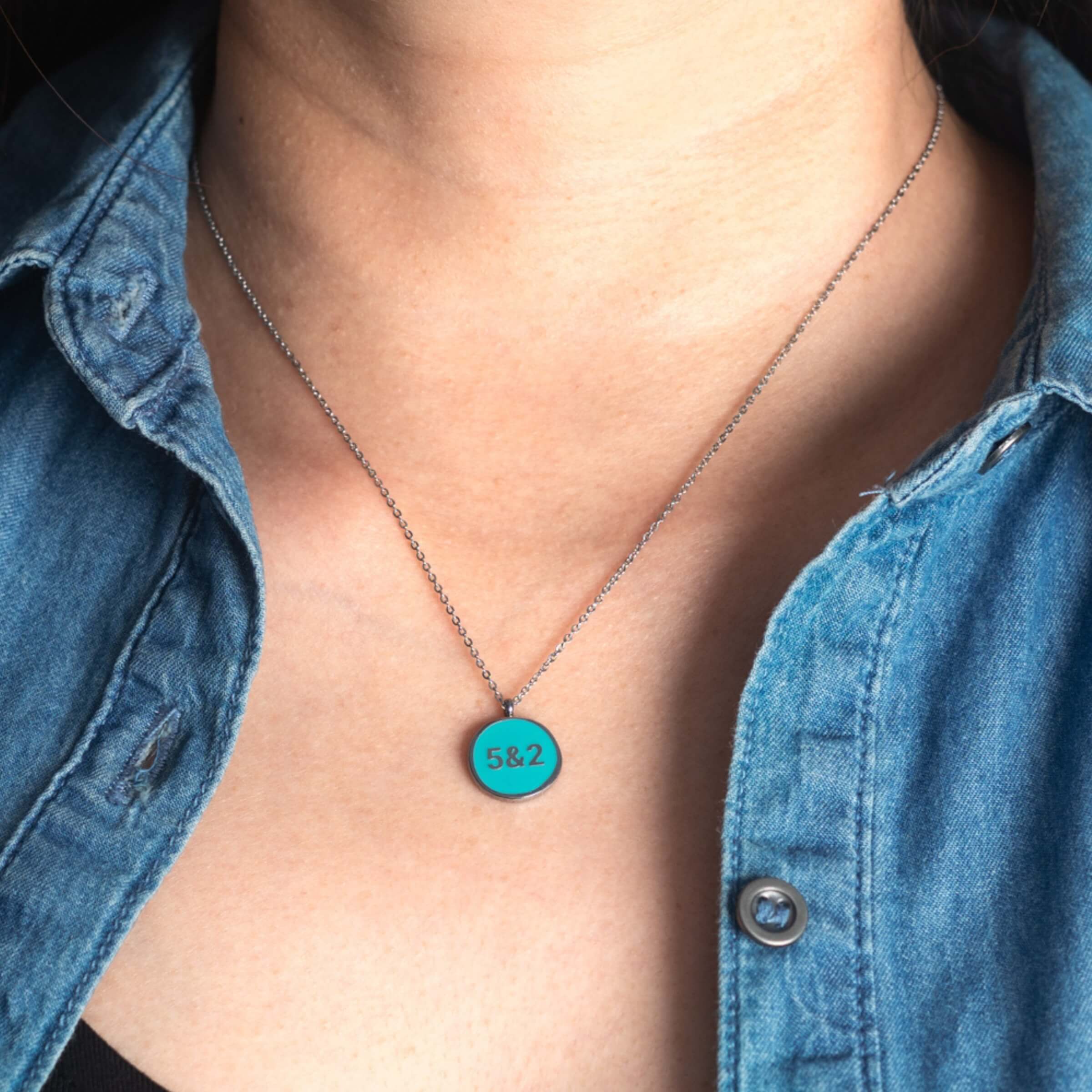 Hebrew 5 & 2 Necklace - Image 5